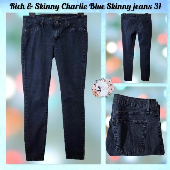 Rich & Skinny Denim - 💕Rich & Skinny Dark Wash Skinny Jeans size 31